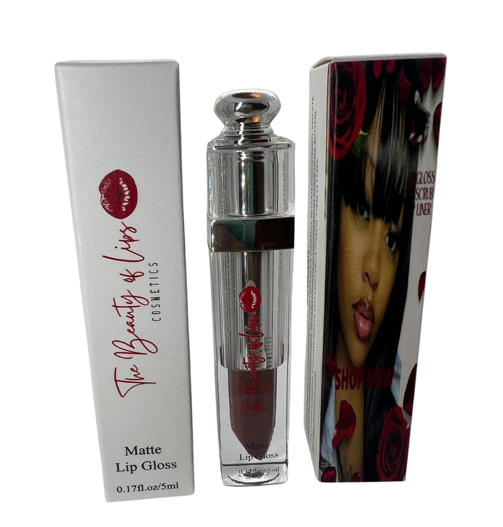 Rich “Dark Brown” Matte Lipstick